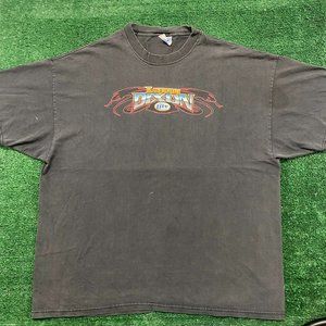 Vintage 90s NHRA Miller Drag Racing Sun Faded Baggy T-Shirt